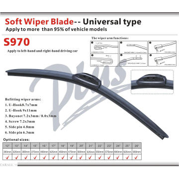 Limpiador de limpieza Clear View Wiper Blade Rubber Refill S970